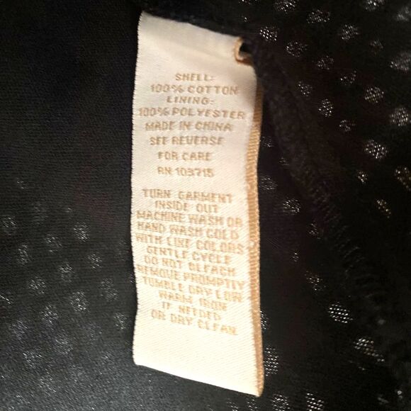 HOPE & HARLOW Mini Mod Swing Dress Sz 10 A-Line Black Knit Eyelet Retro Twee LBD - Picture 12 of 12